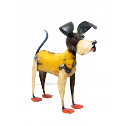 Pies stojący figurka metalowa 33cm